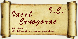 Vasil Crnogorac vizit kartica